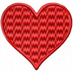 Hearts Embroidery Design 11